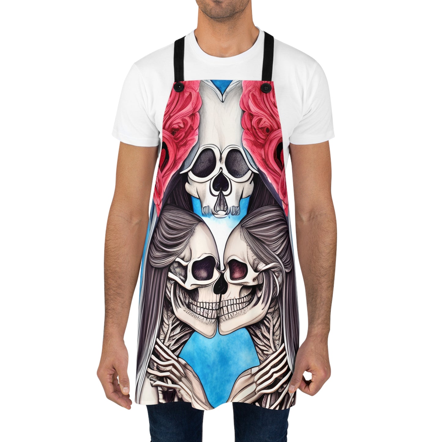 Love Shows No Time Boundaries Skulls, Loewenkind Creations Apron (AOP)