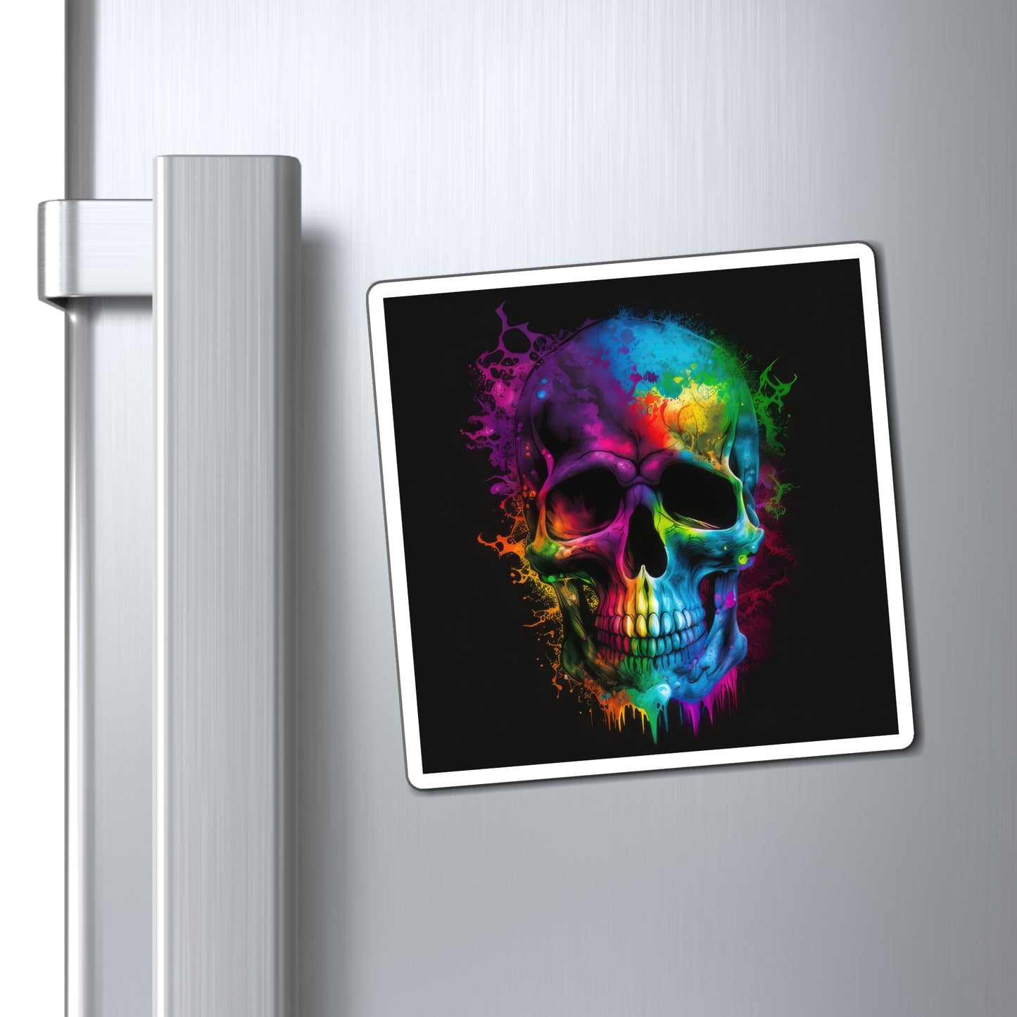 Bold And Beautiful Tie Dye Skulls, Style 5 Magnets