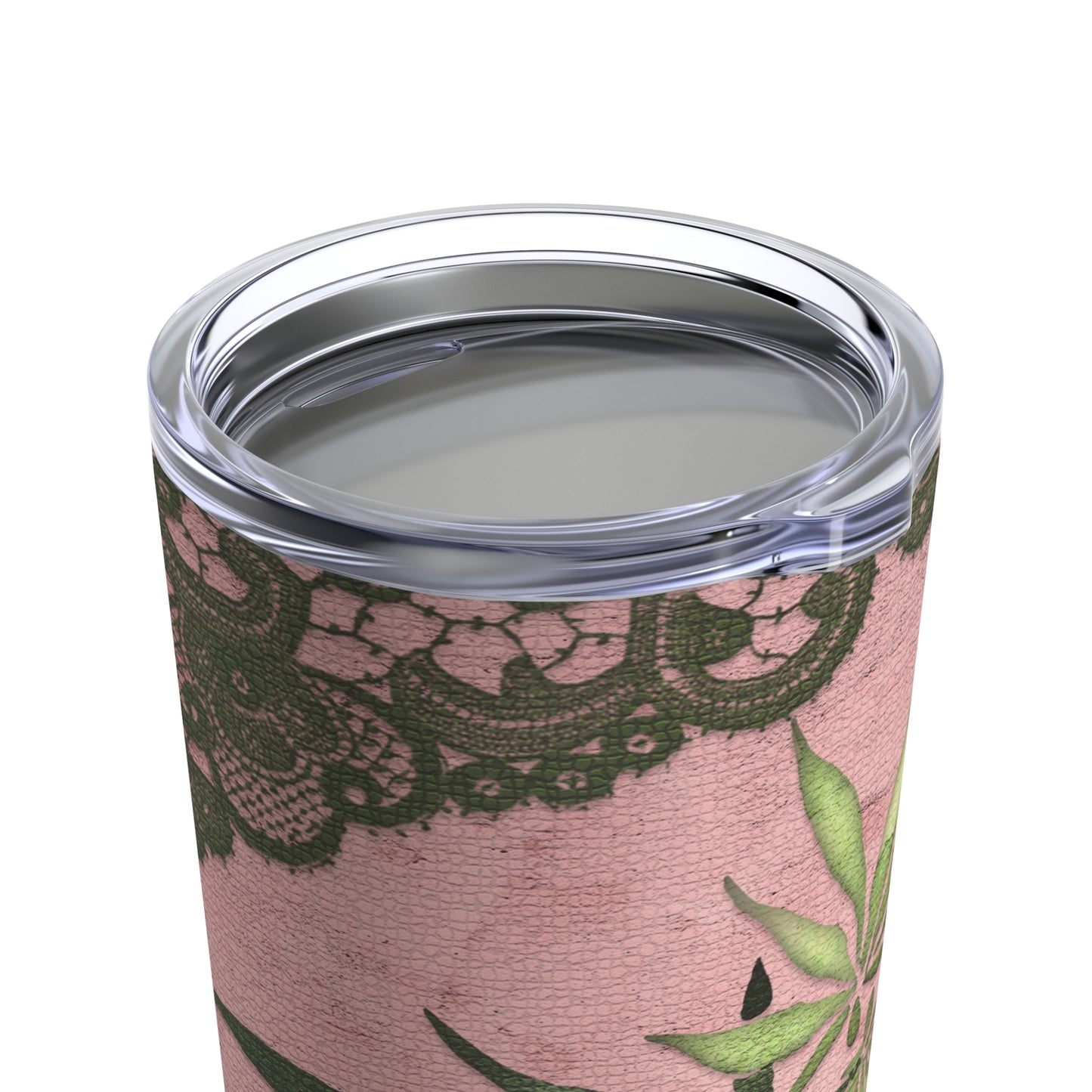 Pink & Lace Marijuana Elegantly Designed 420 Weed Tumbler 20oz