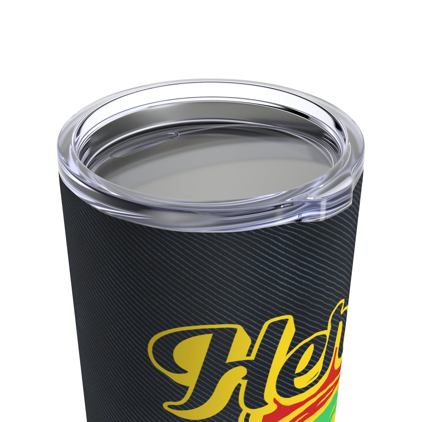 420 Herb & Nerd, 420 Green Alien Style Head With Red Hat Marijuana 420 By Fly Design Tumbler 20oz