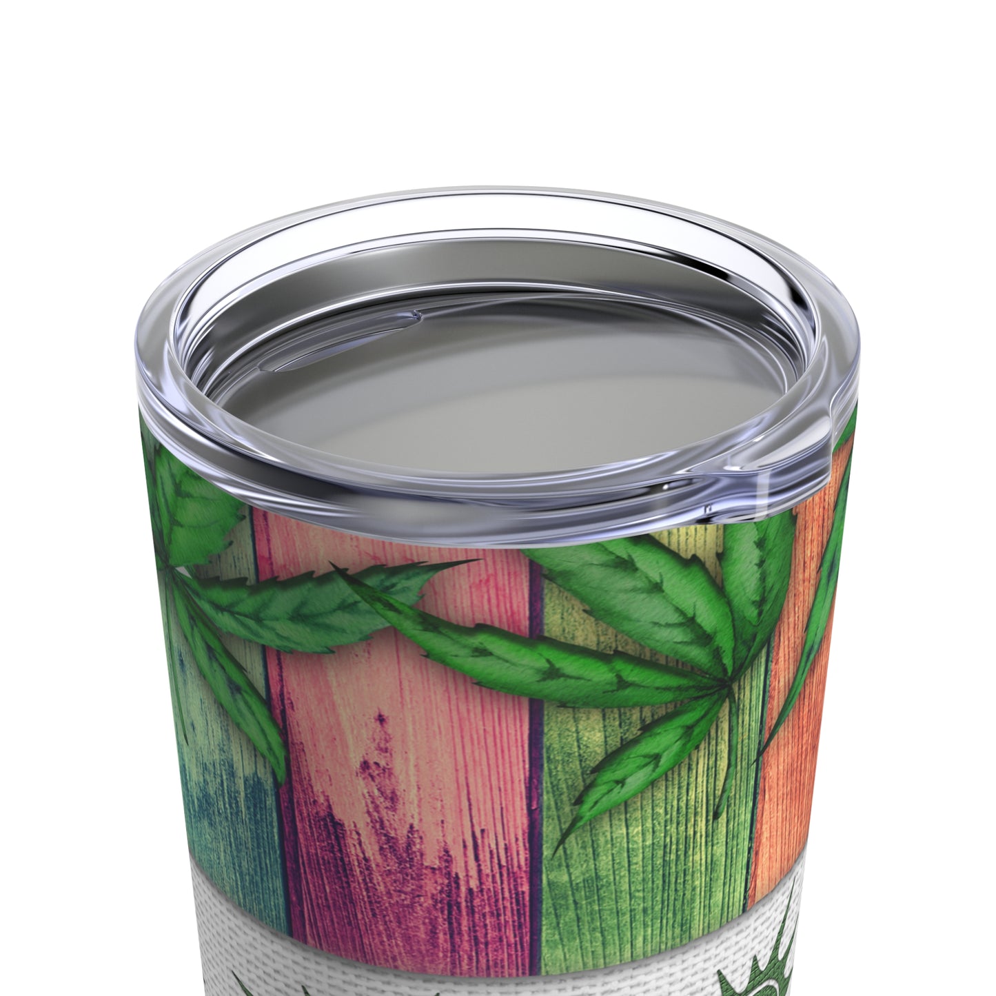 Sassy Colorful Marijuana Elegantly blue Pink Yellow Designed 420 Weed Tumbler 20oz