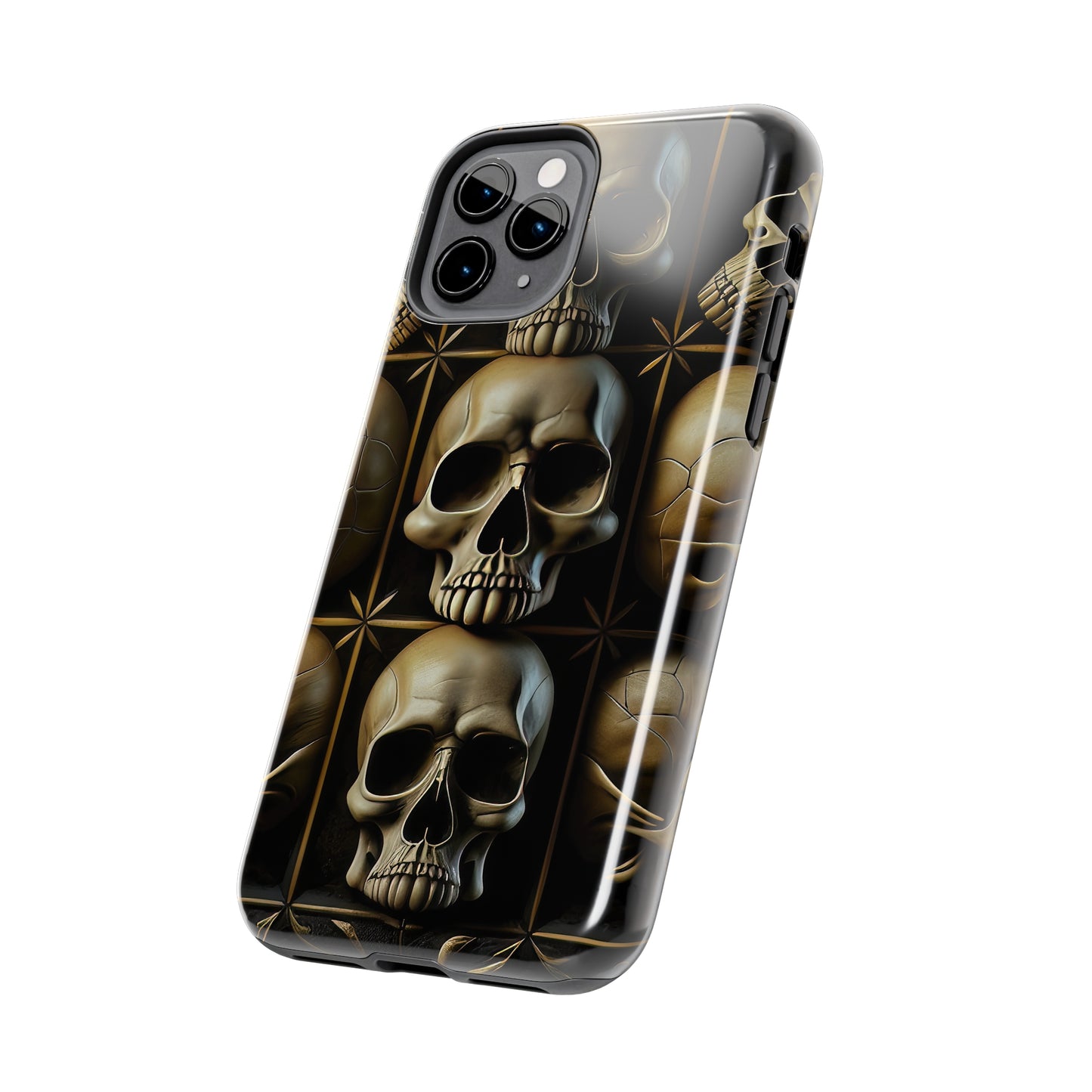 Metallic Chrome Skulls and classic Designed 19 Tough Phone Cases