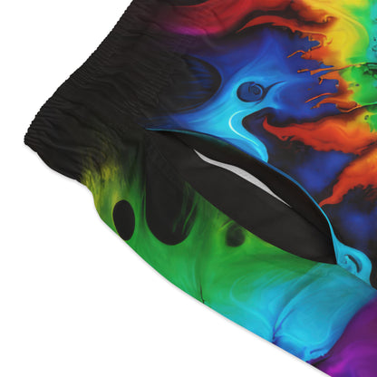 Bold And Beautiful Tie Dye Style One Swim Trunks (AOP)