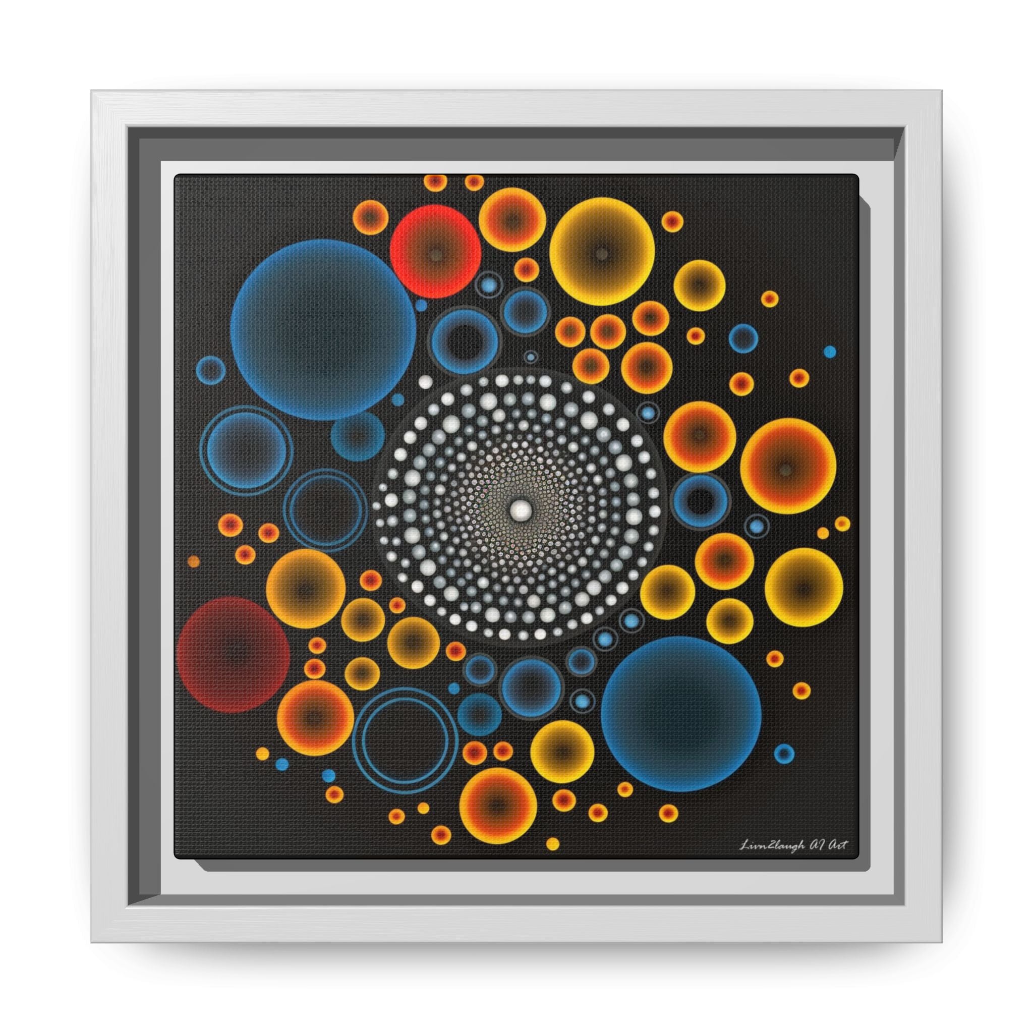 Harmonic Orbits, Matte Canvas, Framed (Multi-color)