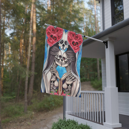 Love Shows No Time Boundaries Skulls,  Loewenkind Creations House Banner