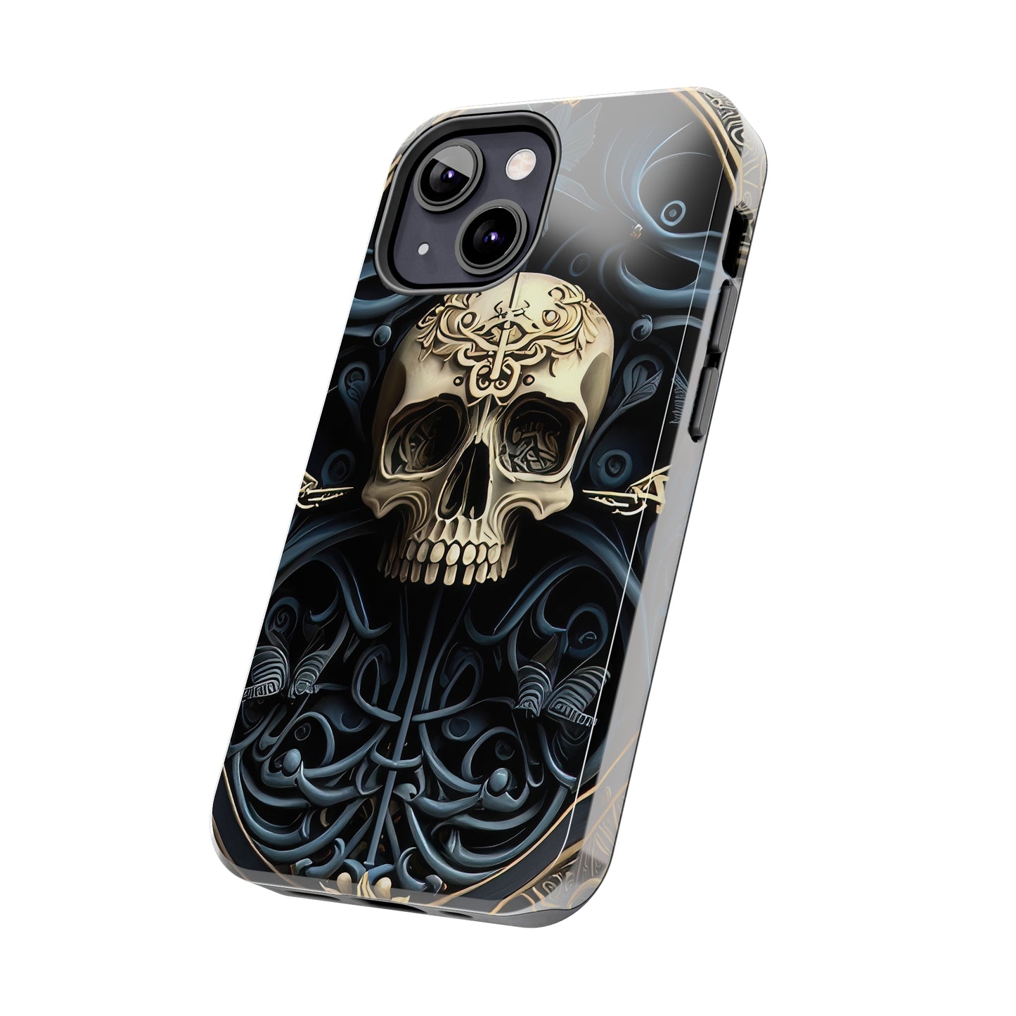 Metallic Chrome Skulls and classic Designed 6 Tough Phone Cases