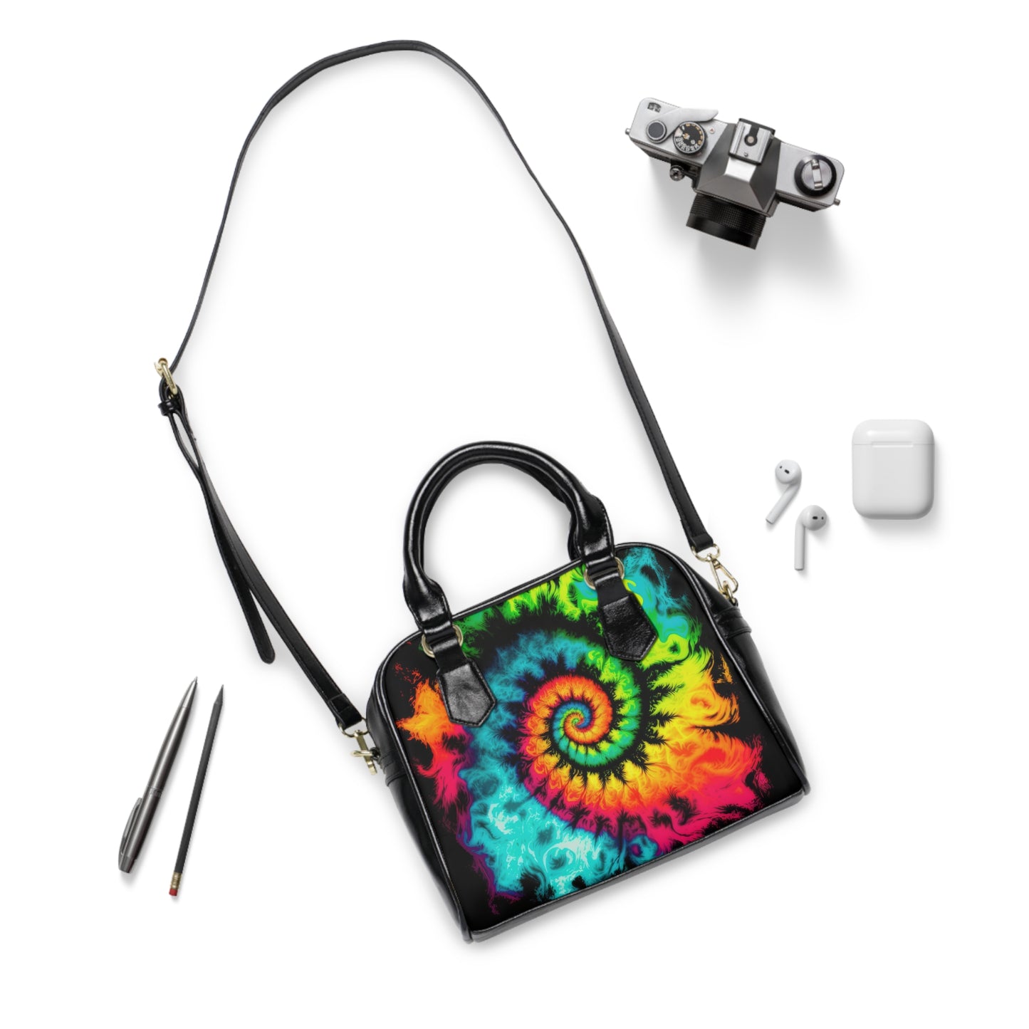 Bold And Beautiful Tie Dye Style One Shoulder Handbag