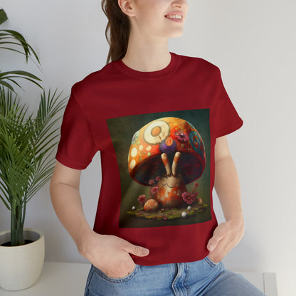 Hippie Mushroom Color Candy Style Design Style 8 Unisex Jersey Short Sleeve Tee