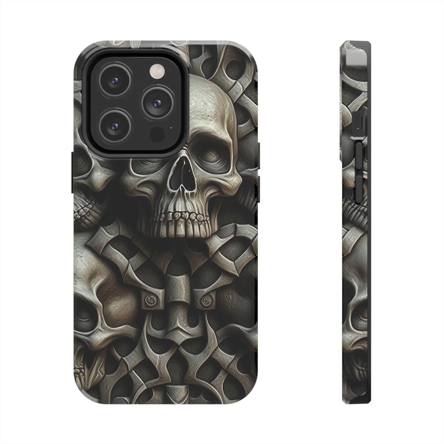 Metallic Chrome Skulls and classic Designed 19 Tough Phone Cases