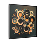 Concentric Harmony, Art Print — Colorful Modern Wall Canvas