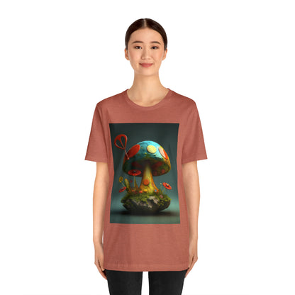 Hippie Mushroom Color Candy Style Design Style 4 Unisex Jersey Short Sleeve Tee