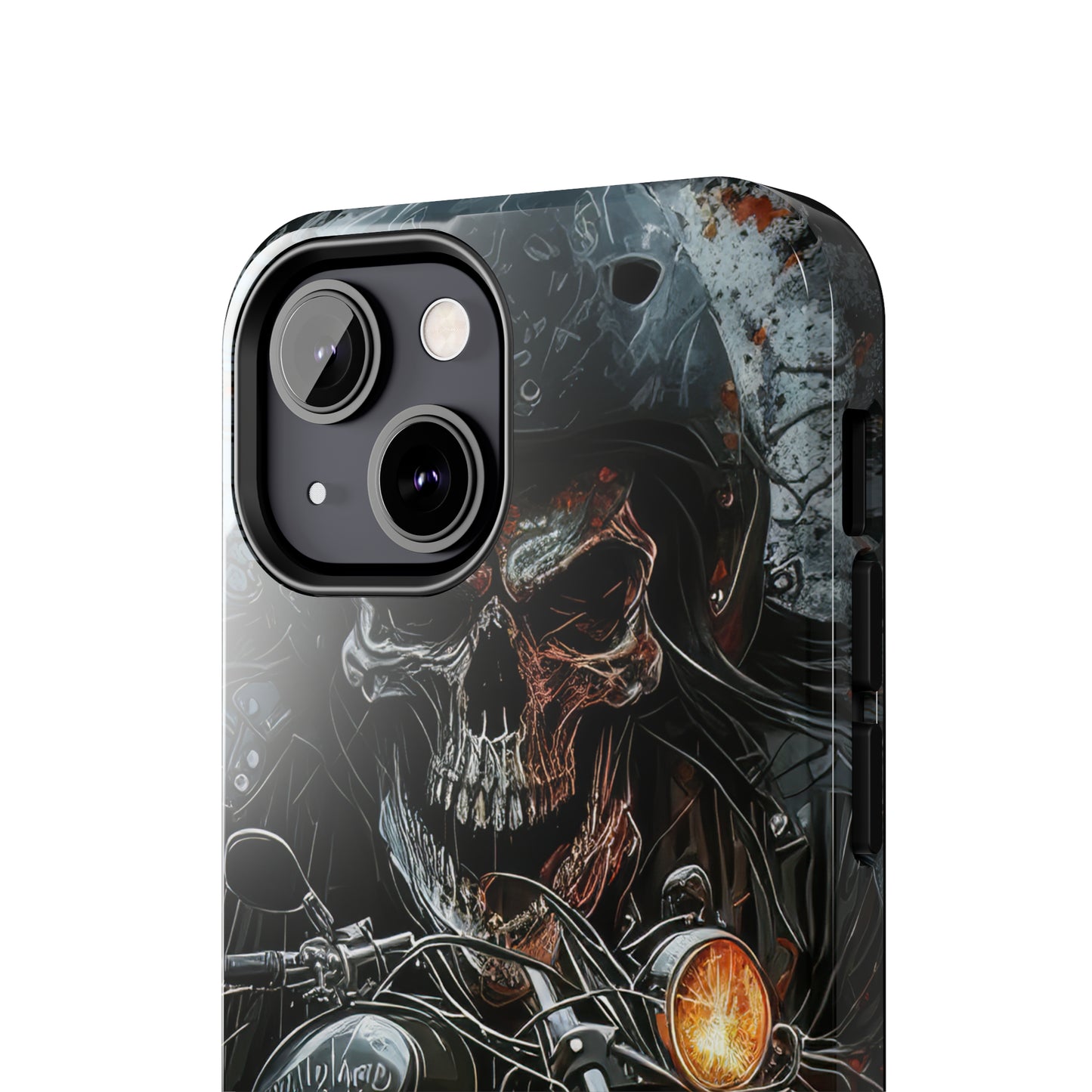 Skull Motorcycle Rider, Ready to Tear Up Road On Beautiful Bike 6 Tough Phone Cases