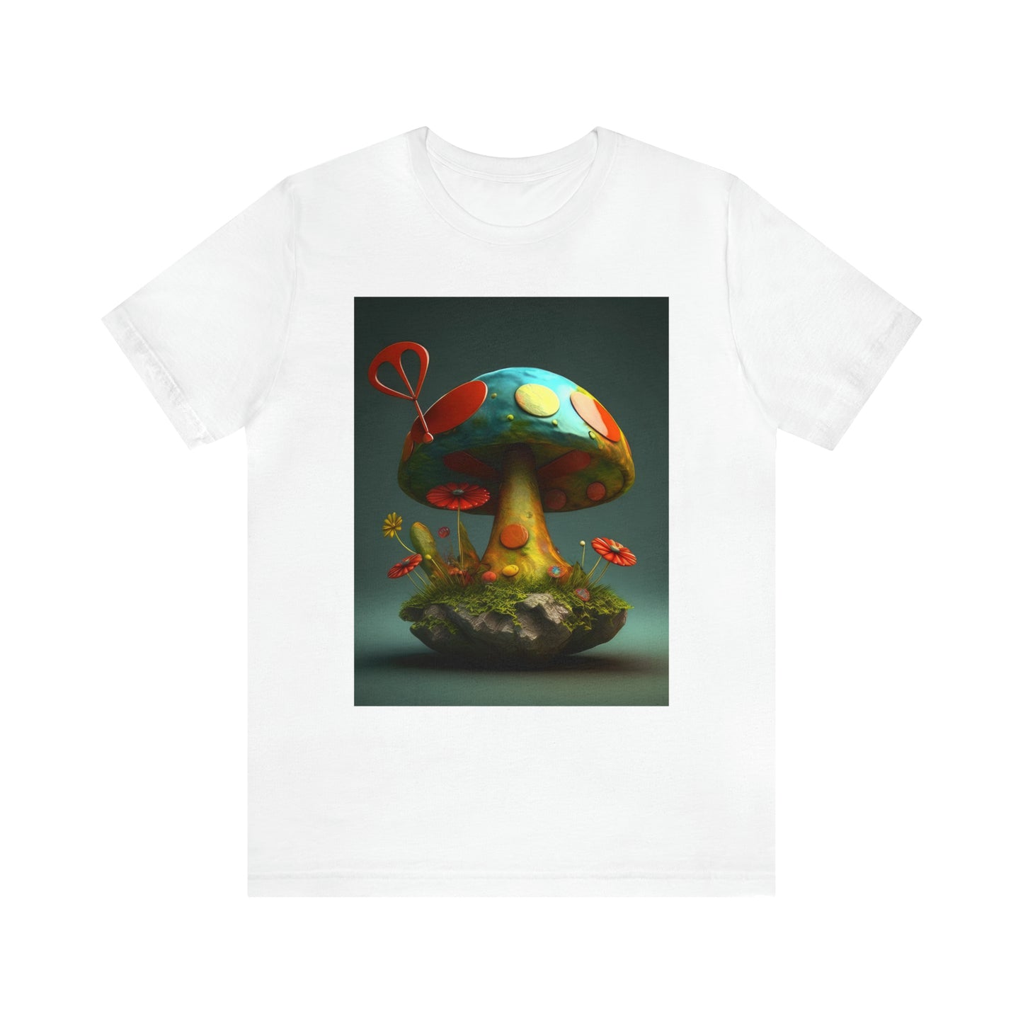 Hippie Mushroom Color Candy Style Design Style 4 Unisex Jersey Short Sleeve Tee