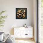 Concentric Harmony, Art Print — Colorful Modern Wall Canvas
