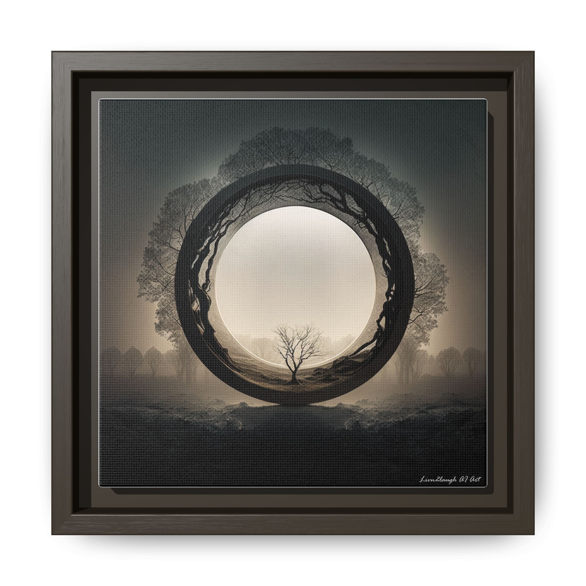 Circle of Stillness, Art Print — Colorful Modern Wall Canvas