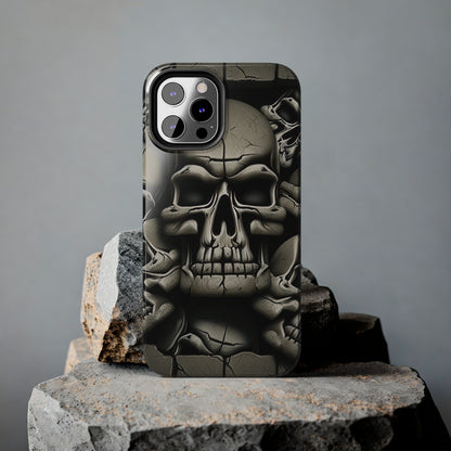 Metallic Chrome Skulls and classic Designed 12 Tough Phone Cases