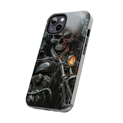 Skull Motorcycle Rider, Ready to Tear Up Road On Beautiful Bike 6 Tough Phone Cases