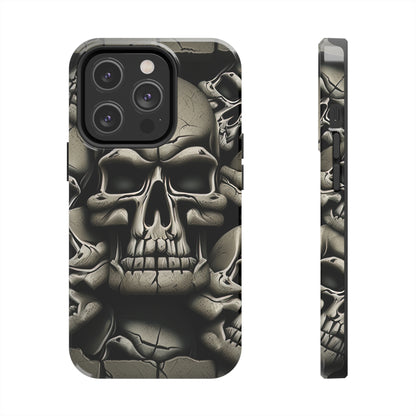 Metallic Chrome Skulls and classic Designed 12 Tough Phone Cases