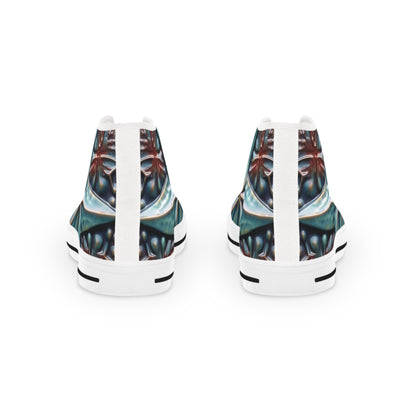 Beautiful Stars Abstract Star Style Blue And Red Men's High Top Sneakers