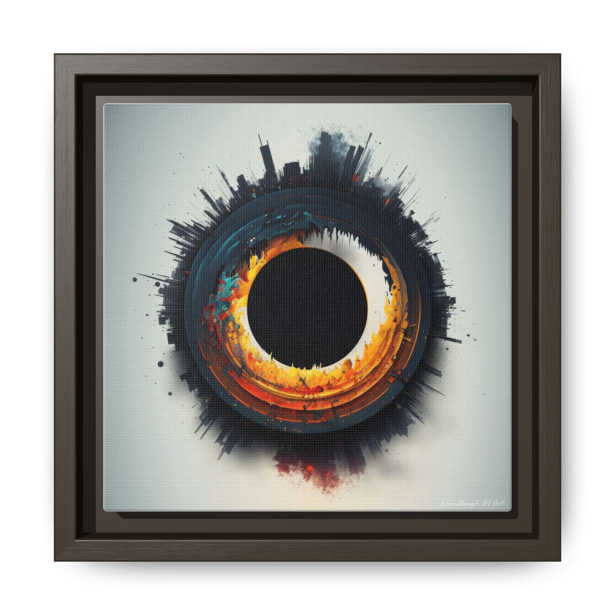 Eclipse of Industry, Art Print — Colorful Modern Wall Canvas