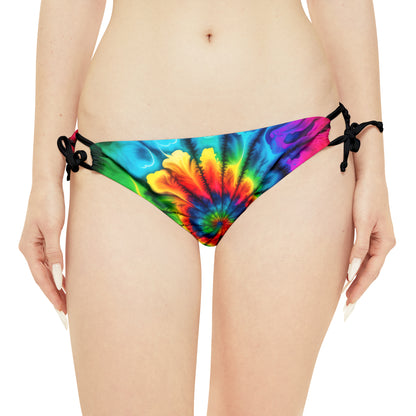 Bold And Beautiful Tie Dye Style 2 B Strappy Bikini Set (AOP)