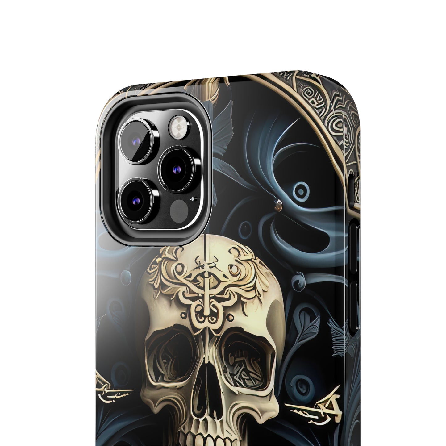 Metallic Chrome Skulls and classic Designed 6 Tough Phone Cases