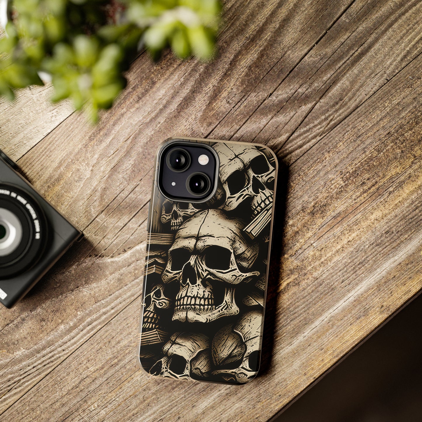 Metallic Chrome Skulls and classic Designed 14 Tough Phone Cases