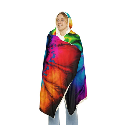 Bold And Beautiful Tie Dye Style Four Snuggle Blanket