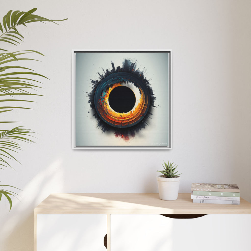Eclipse of Industry, Art Print — Colorful Modern Wall Canvas