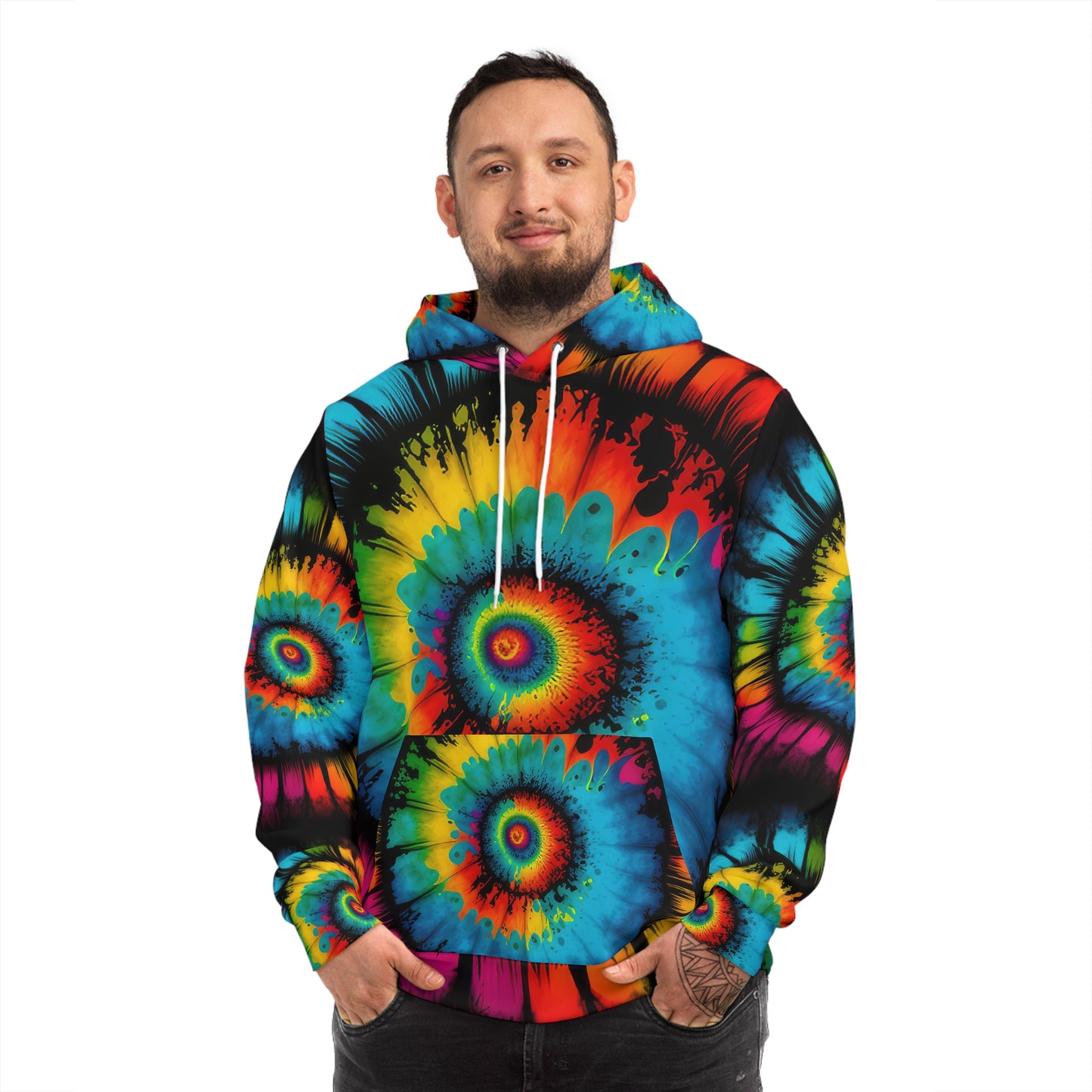 Bold And Beautiful Tie Dye Style four Fashion Hoodie (AOP)