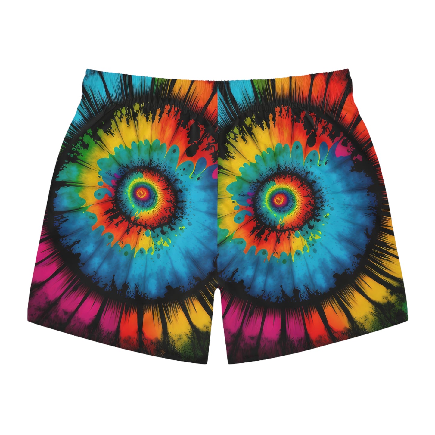 Bold And Beautiful Tie Dye Style Four B Swim Trunks (AOP)