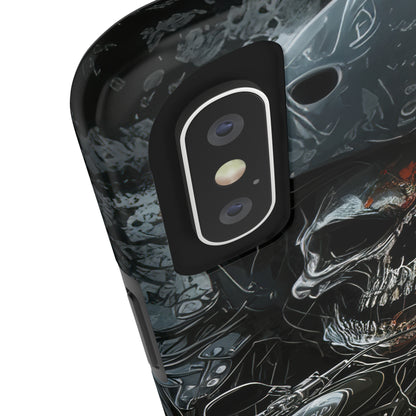 Skull Motorcycle Rider, Ready to Tear Up Road On Beautiful Bike 6 Tough Phone Cases