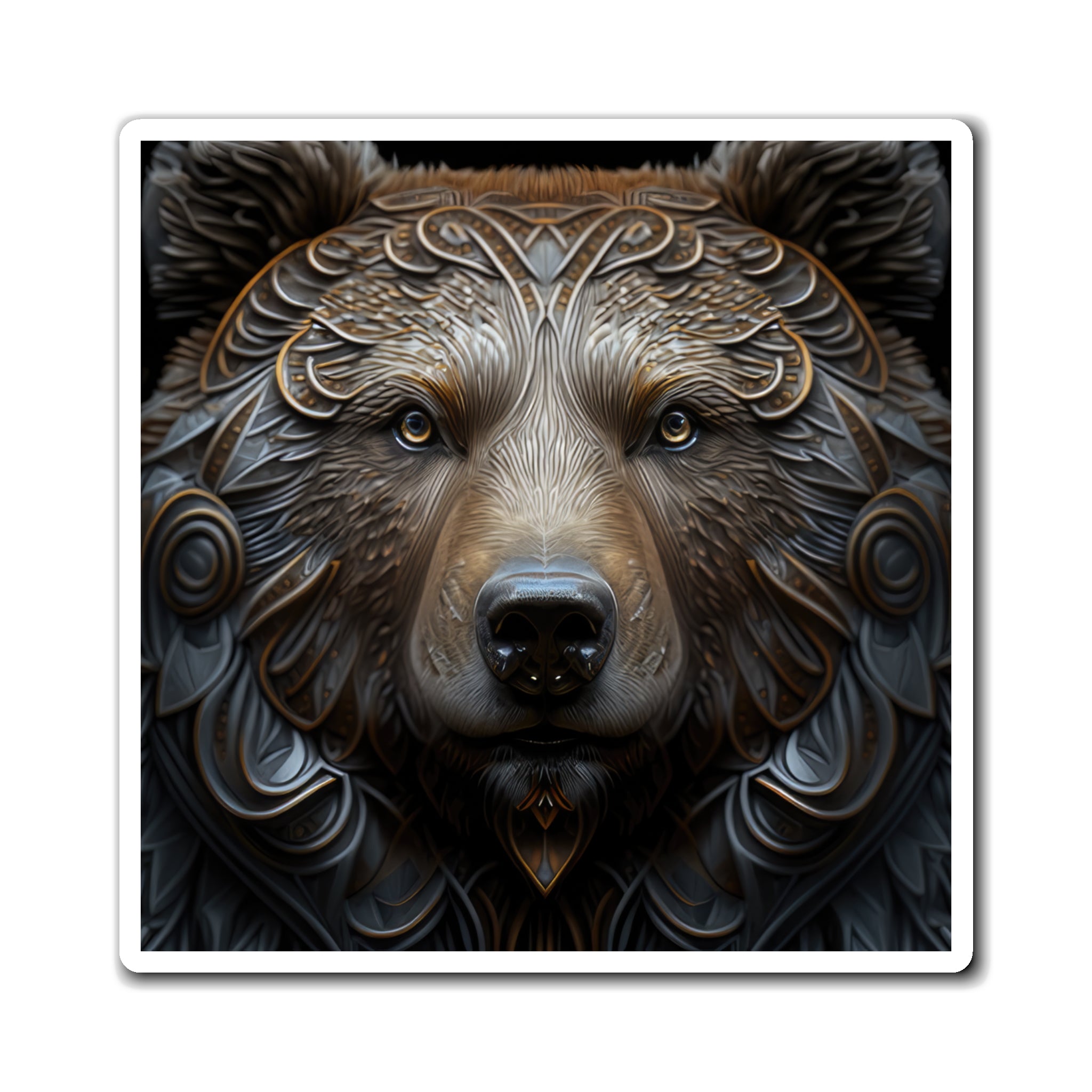 Magnificent Navajo Bear Style Twelve Magnets