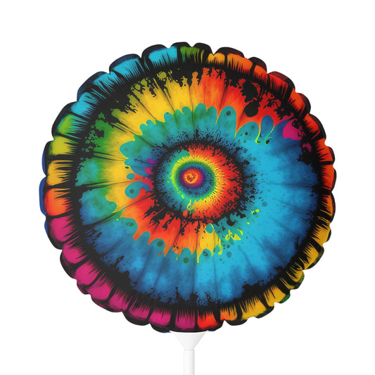 Bold And Beautiful Tie Dye Style 4 Balloon (Round and Heart-shaped), 11"