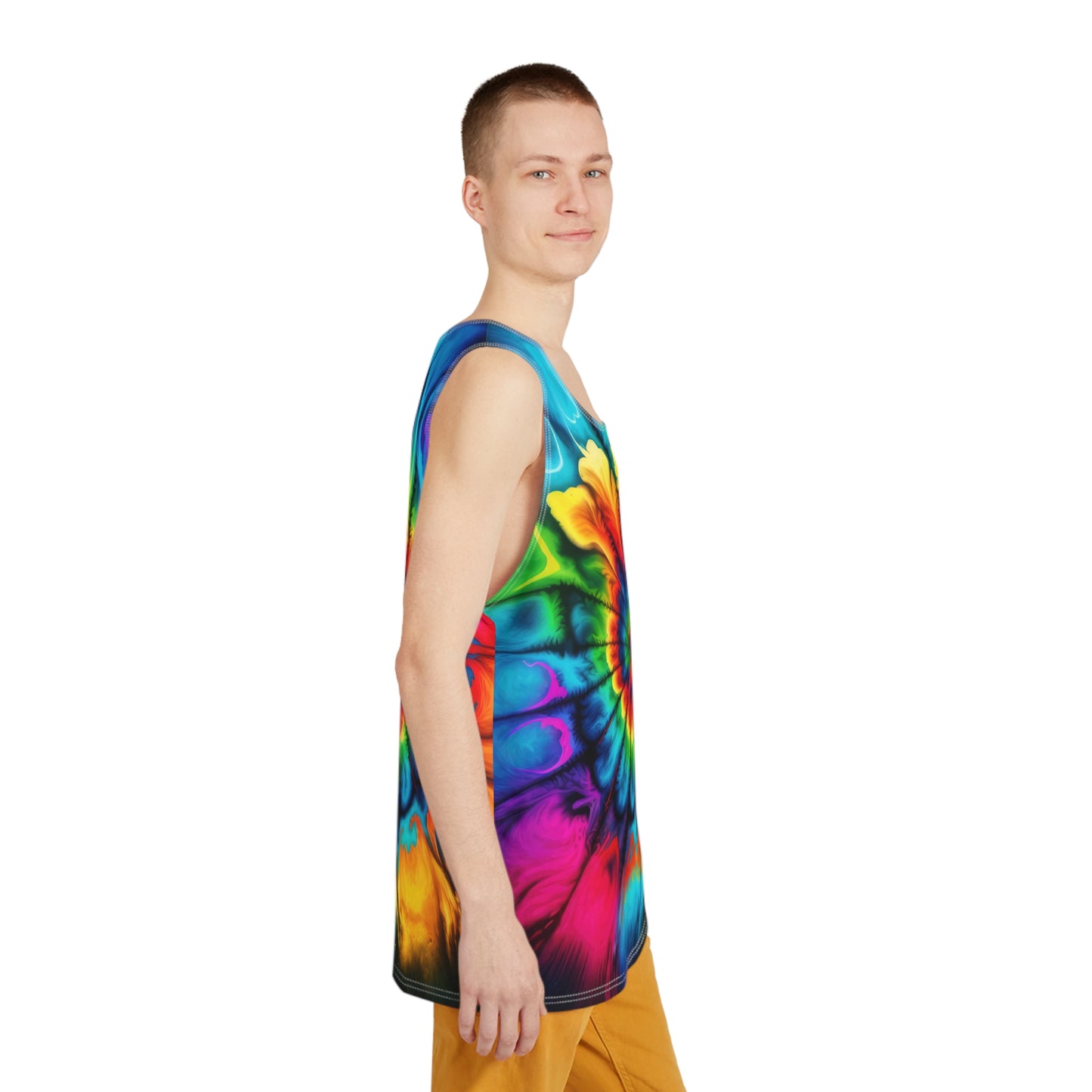 Bold And Beautiful Tie Dye Style Two Men's Tank (AOP)
