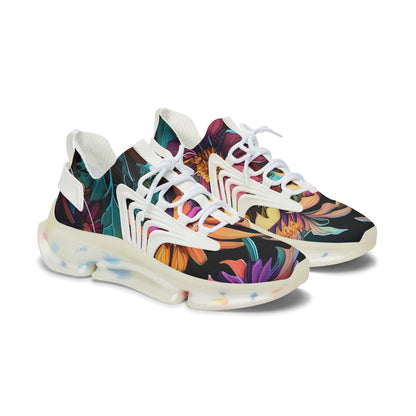 Bold And Beautiful Flowers Style Three Women's Mesh Sneakers
