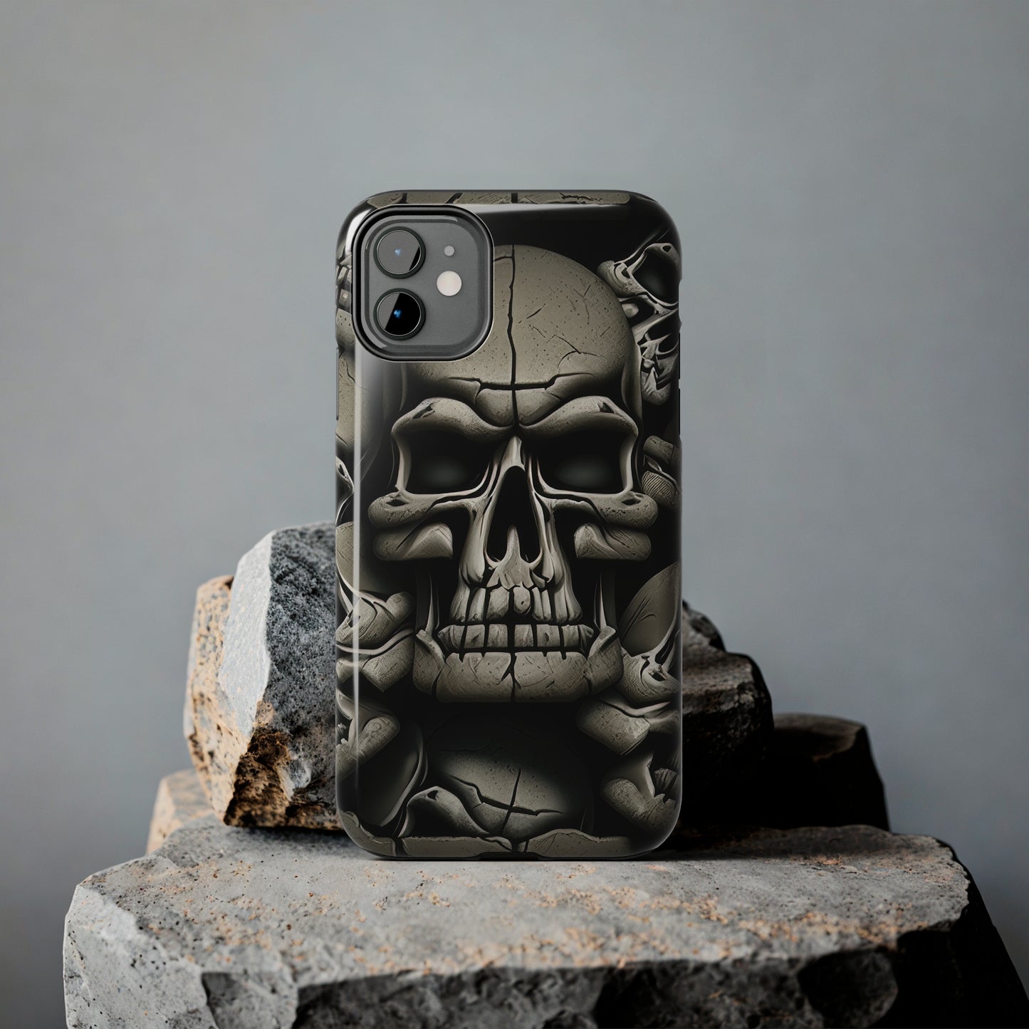 Metallic Chrome Skulls and classic Designed 12 Tough Phone Cases