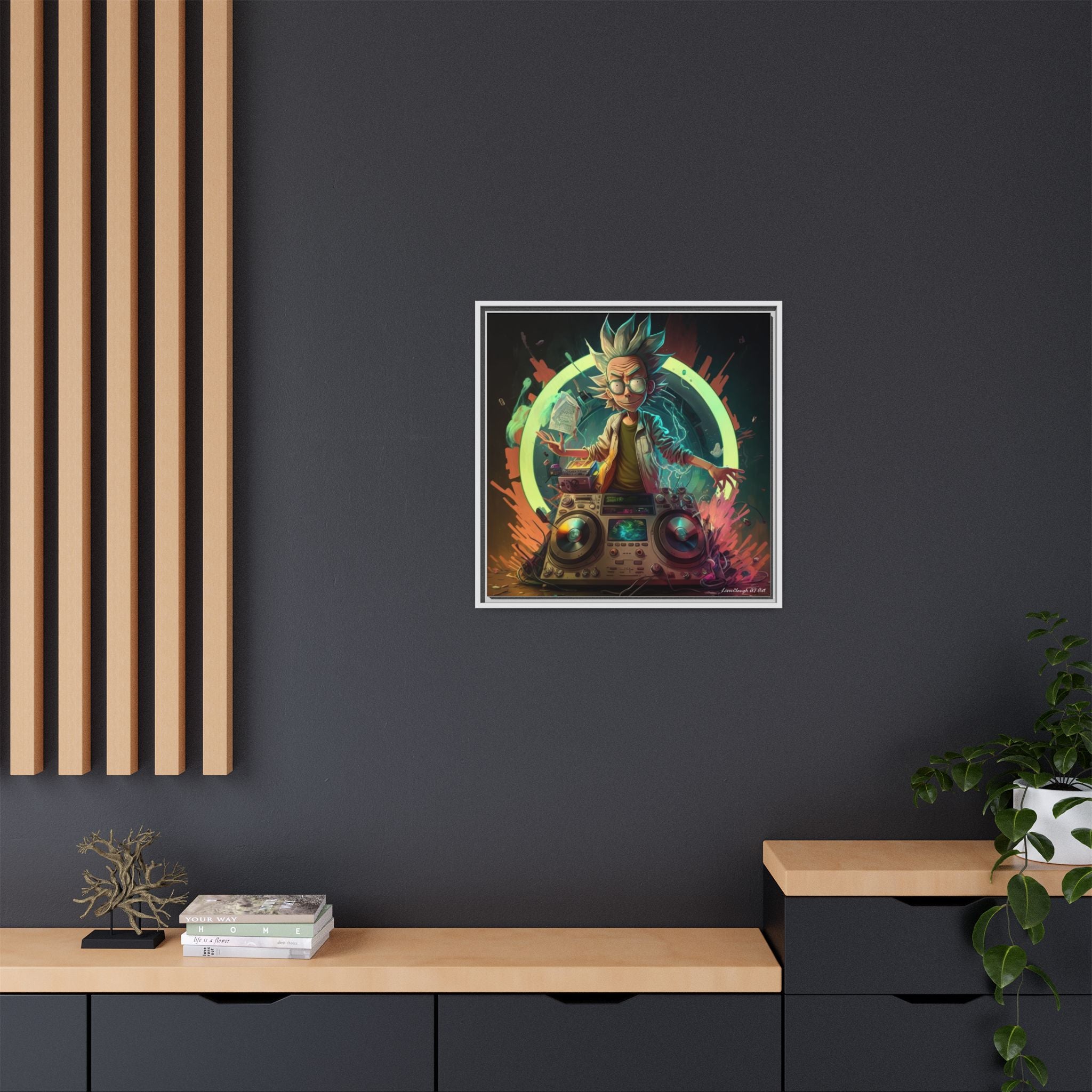 Frequency of Genius, Art Print — Colorful Modern Wall Canvas