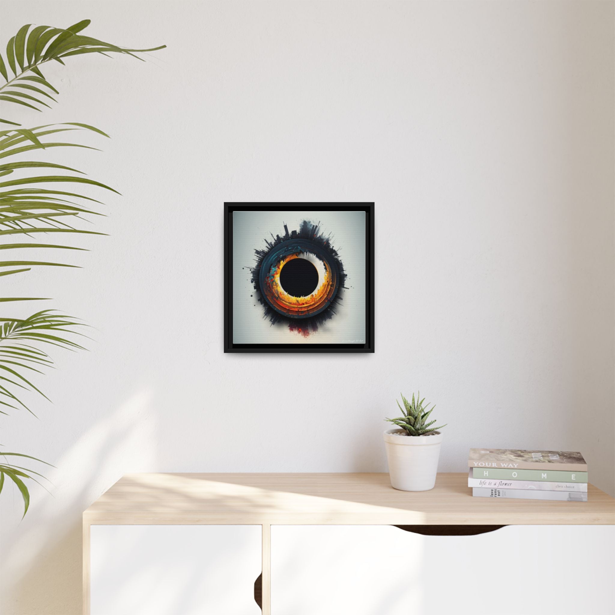 Eclipse of Industry, Art Print — Colorful Modern Wall Canvas