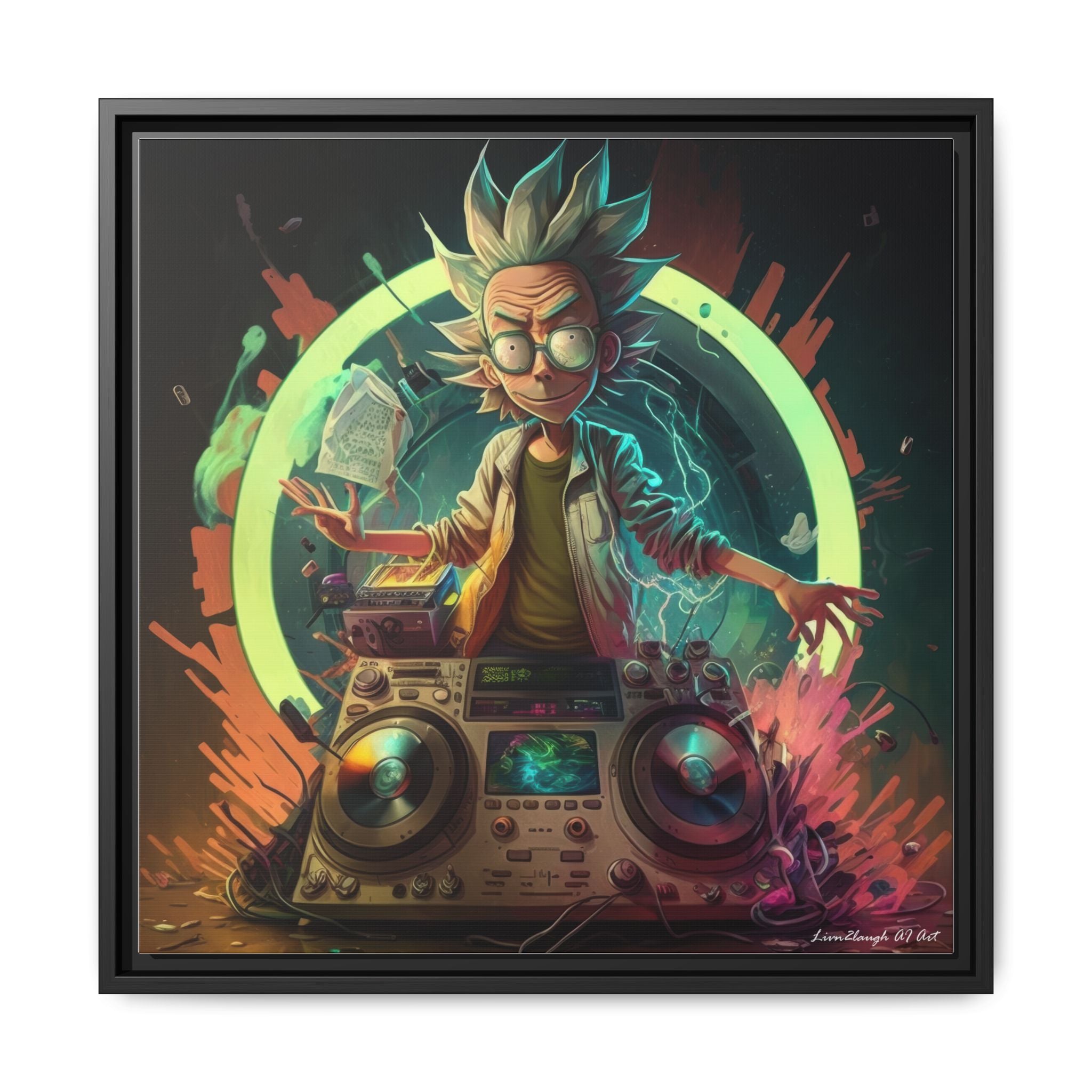 Frequency of Genius, Art Print — Colorful Modern Wall Canvas