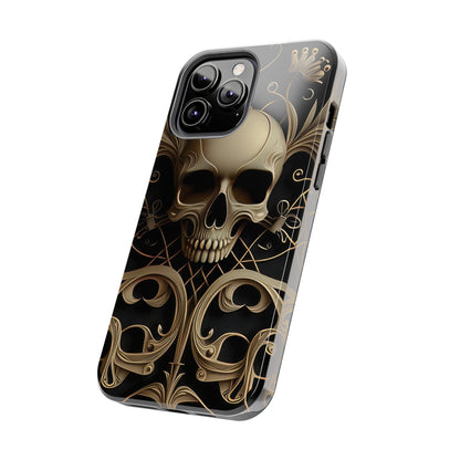 Metallic Chrome Skulls and classic Designed 1 Tough Phone Cases