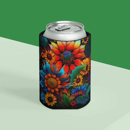 Bold And Beautiful Flowers Style One Can Cooler