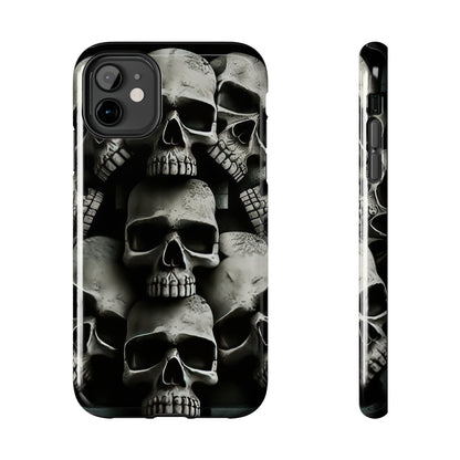 Metallic Chrome Skulls and classic Designed 11 Tough Phone Cases