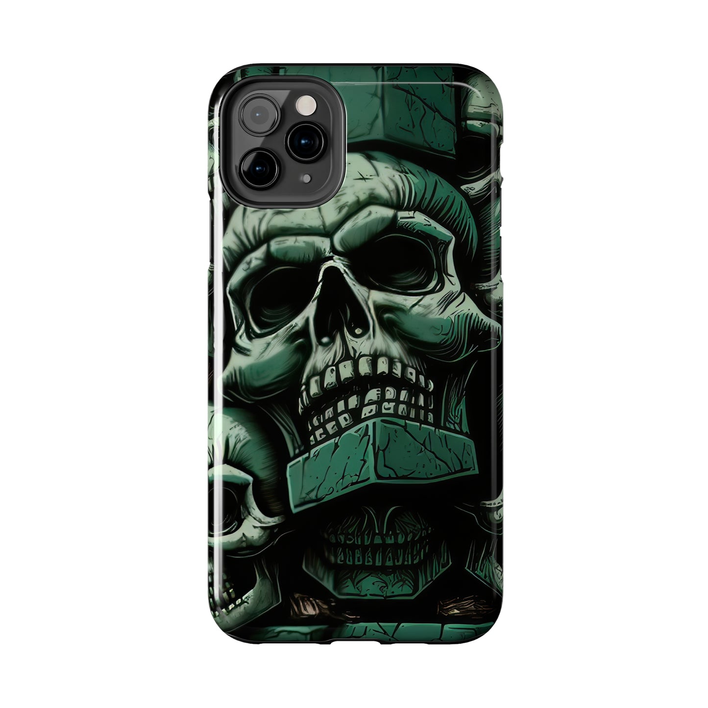 Metallic Chrome Skulls and classic Designed 15 Tough Phone Cases