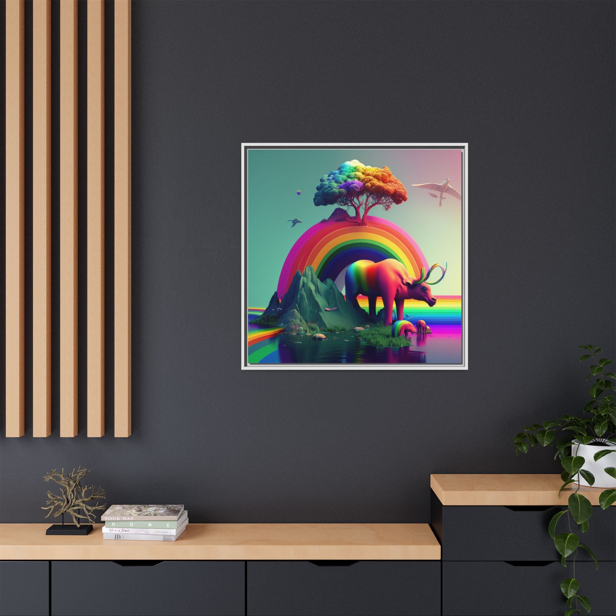 Sanctuary of Color, Art Print — Colorful Modern Wall Canvas