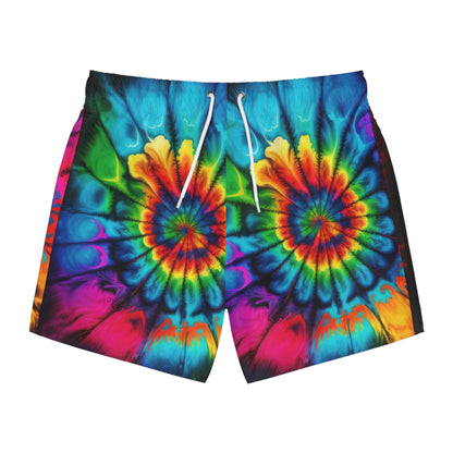 Bold And Beautiful Tie Dye Style Two Swim Trunks (AOP)