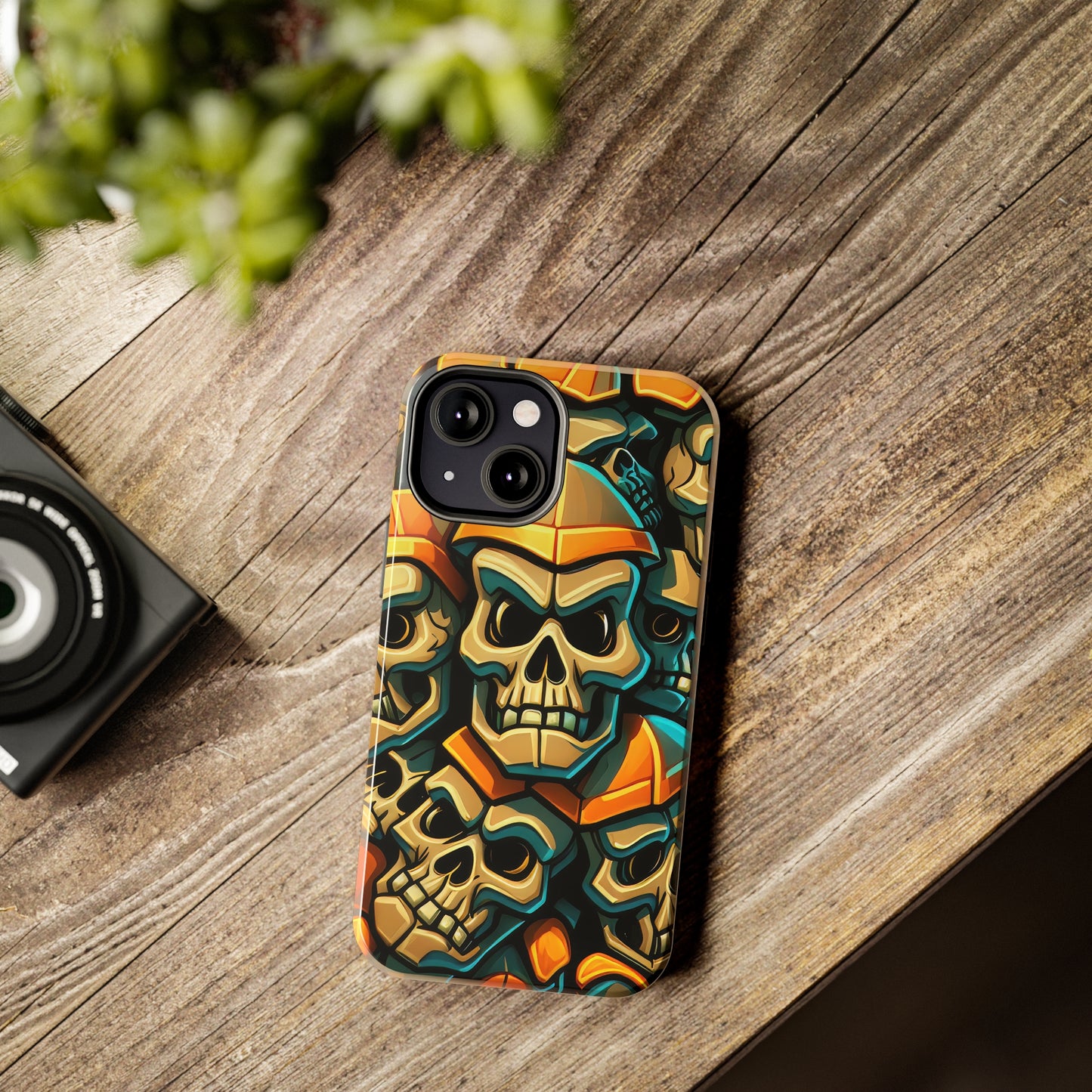 Metallic Chrome Skulls and classic Designed 16 Tough Phone Cases