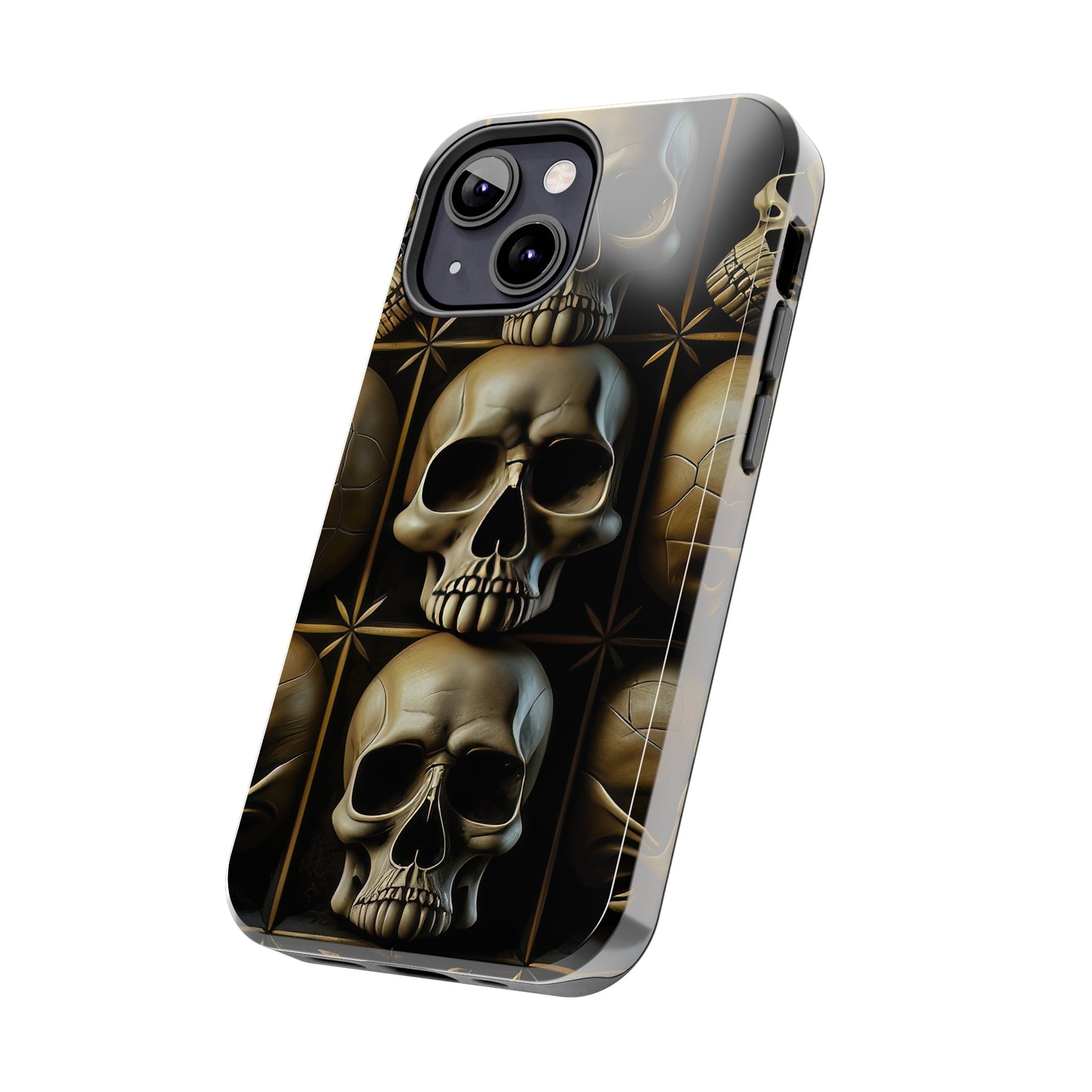 Metallic Chrome Skulls and classic Designed 19 Tough Phone Cases