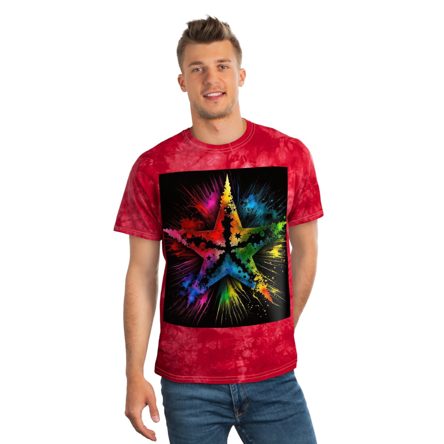 Bold And Beautiful Star Tie-Dye Style 2 Tie-Dye Tee, Crystal