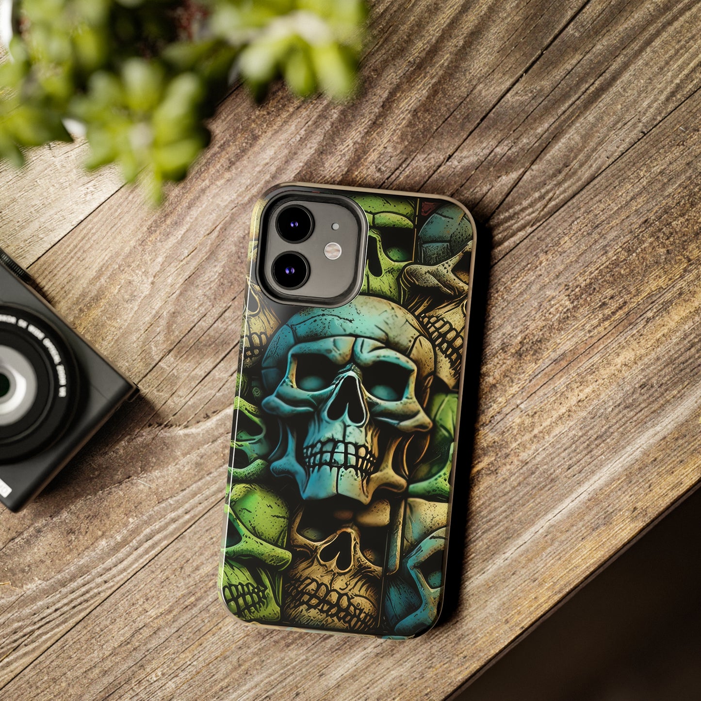 Metallic Chrome Skulls and classic Designed 13 Tough Phone Cases